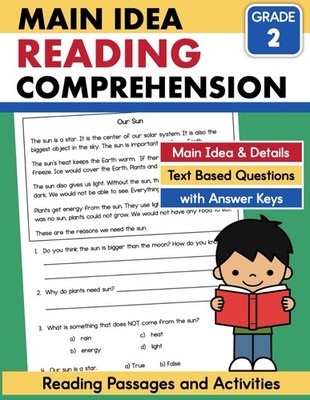 Second Grade Reading Passages Main Idea and Details Workbook: Reading Comprehens