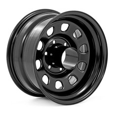Black Steel Wheel - 17x9, 5x5.5 Bolt Pattern, 0mm Offset, 4.25 Bore, Heavy