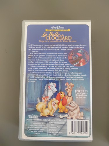 La Belle Et Le Clochard VHS Disney - Photo 3/4