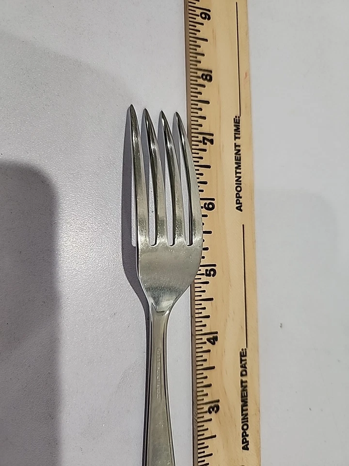 Tenedor de cena Rose inoxidable Sears Roebuck 1 7 3/8 pulgadas descontinuado  Foto 4 de 4