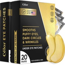 Celor Under Eye Patches for Puffy Eyes and Dark Circles - Eye Masks with Amin...