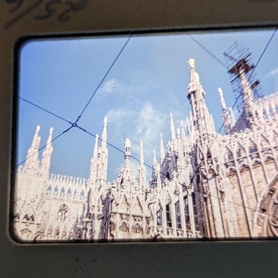 1955 Milan Italy Cathedral Duomo Gothic 35mm Sharp Photo Kodak Architecture D5