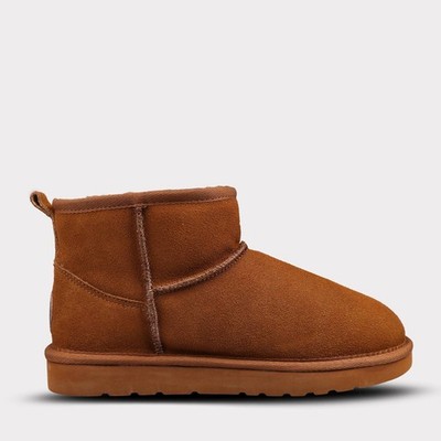 Lamo Women's Kora Short Slip-On Boot Chestnut