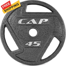 CAP Barbell 2-Inch Olympic Weight Plate | 45 lb - Single, 45 LB Single Black 