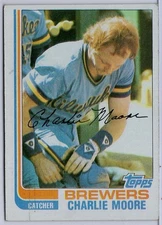 1982 Topps #308 Charlie Moore in EXMT Condition Brewers