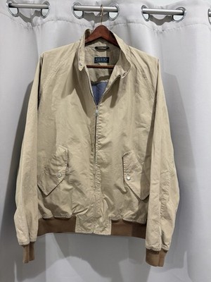 Sulka Men s Tan Harrington Jacket Made In Italy Size XL