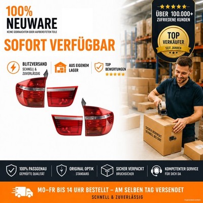 Heckleuchten Set passend für BMW X5 E70 Komplett innen außen 02/07-03/10 Li. Re.