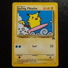 Surfing Pikachu #28 Black Star Promo (LP)