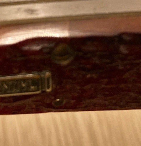 Protector de cartucho Winchester EE. UU. 2 hojas mango de hueso naranja quemado W18 29105 nuevo en caja. Foto 3 de 4