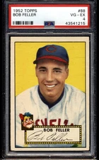 1952 Topps #88 - Bob Feller Cleveland Indians PSA 4 VG-Ex HOF CENTERED WOW