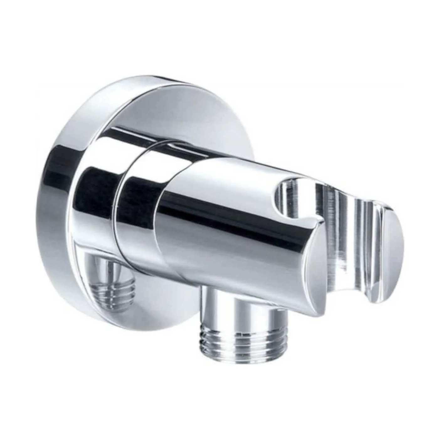 Concealed Round Shower Outlet Elbow With Handheld Showerhead Handle Bracket