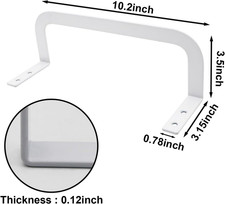 2-Pack Mattress Slide Stopper - Non-Slip Gripper Bar for Bed Frames White -...
