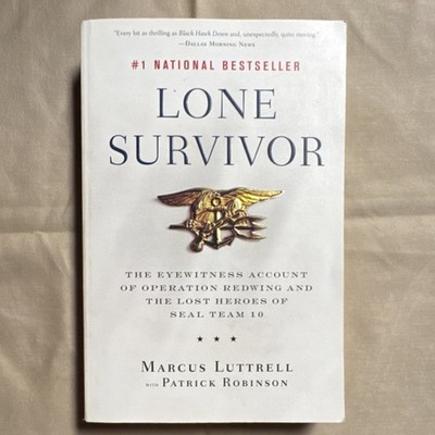 Lone Survivor by Marcus Luttrell Trade Paperback Back Bay Books 2008 Signed