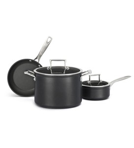 New KitchenAid Nonstick Hard-Anodized 5-Piece Cookware Pots &Pans Set KCH2S5AKM 719399441867  eBay