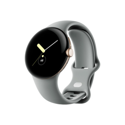 Google Pixel Watch LTE 41mm Sportarmband champagne gold/hazel