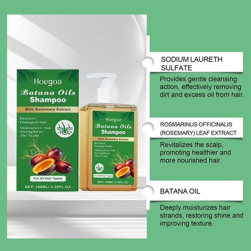 1-3PCS Hoegoa Batana-Oil & Rosemary Shampoo Hair Growth Hair & s Reduce Los P1Z5 - Picture 11 of 18