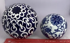 Rae Decor & Bombay Cobalt Blue & White Chinoiserie Spheres/Orbs