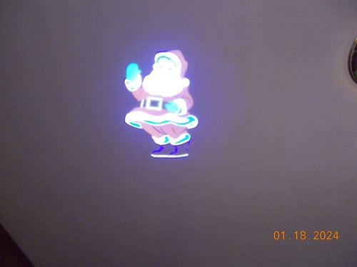 Animated Flashlight Rotates 4 Santa Images or 1 Steady image or Regular Beam - Picture 13 of 13