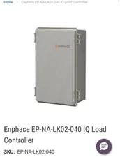 ENPHASE iQ Load Controller EP-NA-LK02-040 New In Box, alternative energy system
