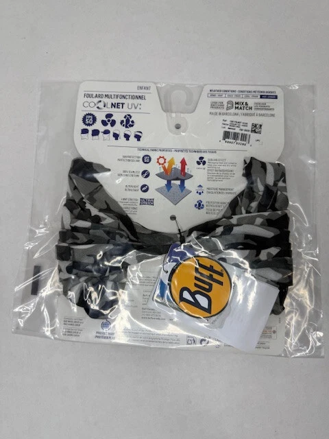 BUFF Coolnet UV+ Junior Shark Camo Foto 2 de 3