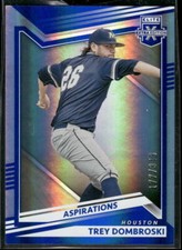#133 Trey Dombroski 2022 Panini Elite Extra Edition #/349 Aspirations Blue