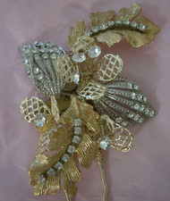 Kleinfeld Wedding Headpiece Hair Stick Accessory Gold Silver Crystals NWT 130