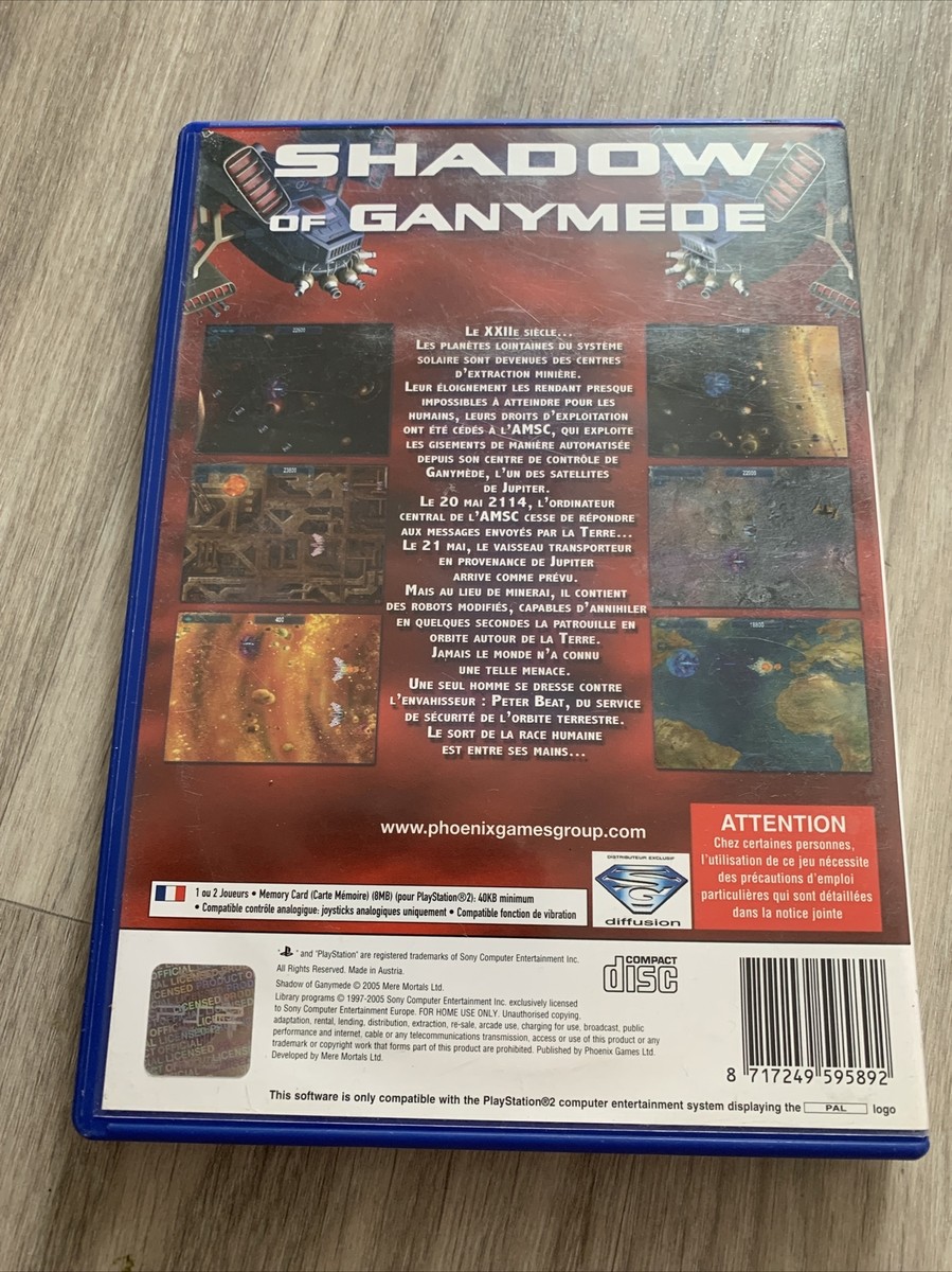 Shadow Of Ganymede PS2 – Jeu Complet Action-aventure, Bon état