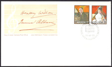 🍁Canada   #860 Pair     Canadian Musicians    Brand New  1980  First Day Cover