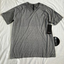Lululemon Metal Vent Tech Short Sleeve 2.0 SLTE/WHT Light Gray Men's Size XXL