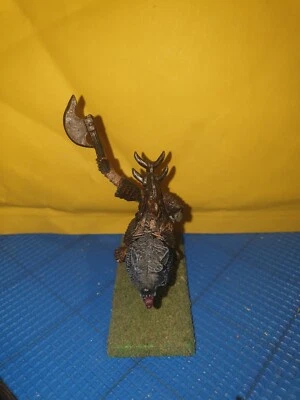 Big Boss Hobgoblin Sur Loup Métal Oop Games Workshop Warhammer,Old World,aos - Photo 1/4