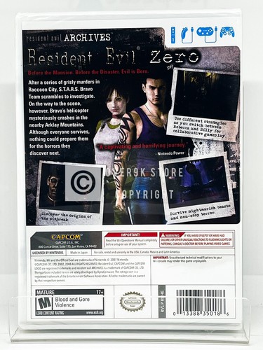 Resident Evil Archives: Resident Evil Zero - Nintendo Wii - Brand New | Factory - Picture 2 of 4