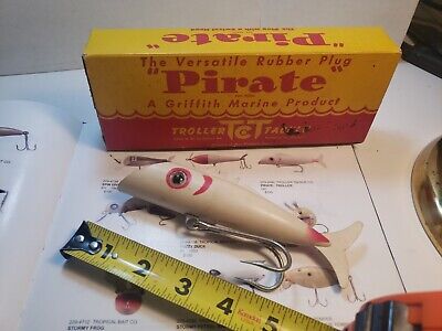Vintage Troller Tackle Co Pirate Fishing Lure In Original Box See  Description 