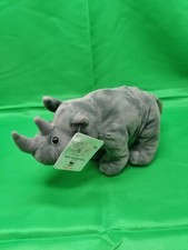 Gund Plush Black Rhino 10" WWF Stuffed Animal WORLD WILDLIFE FUND
