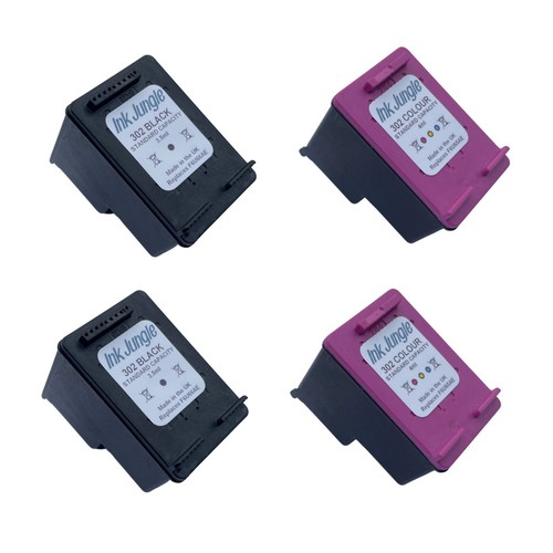 Refilled 302 Black / Colour Ink Cartridges For HP DeskJet 3632 Inkjet Printer - Afbeelding 9 van 9