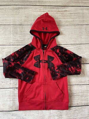 Boys Red Under Armor Jacket Full Zip size