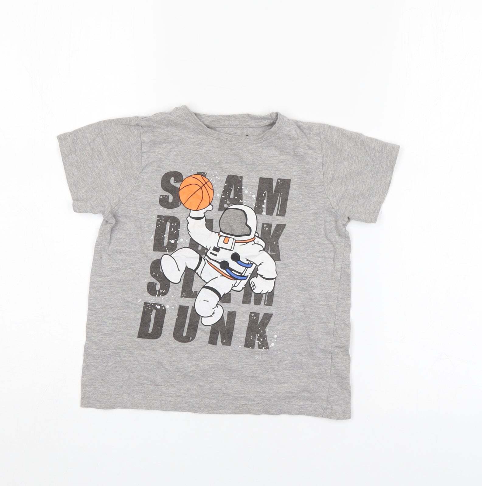 Primark Boys Grey Cotton blend Polo Size 5-6 Years