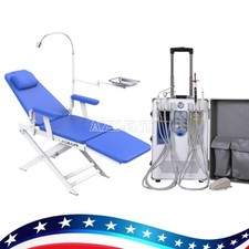 Dental Mobile Cart Delivery Unit +Curing Light+Compressor/Portable Dental Chair