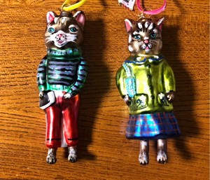 Nathalie Lete Cat Boy Girl Ornament Object Glossiness Glass Interior Art New Ebay