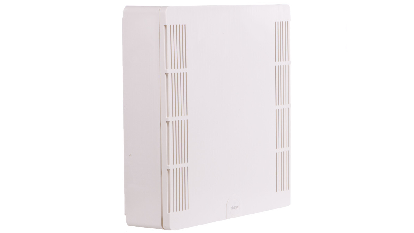 Multimedia switchboard 2x12, surface-mounted, ventilated door with mounti /T2UK