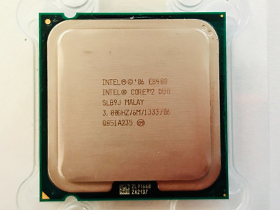 LOT of 3: Intel Core 2 Duo E8400 3.00GHZ 6M 1333 SLAPL LGA775 Desktop CPU