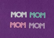 MOM die cuts scrapbook cards