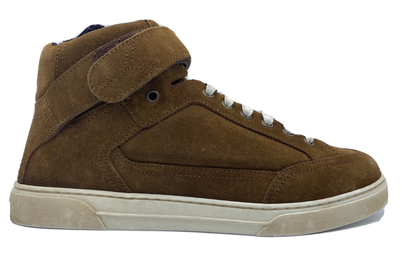 Sneakers alte Saint Laurent in camoscio kaki Soho $900 taglia US 13 Made in Italy