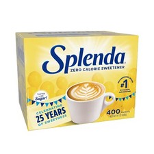 Splenda No Calorie Sweetener Packets 400 Count Sugar Substitute Made in USA