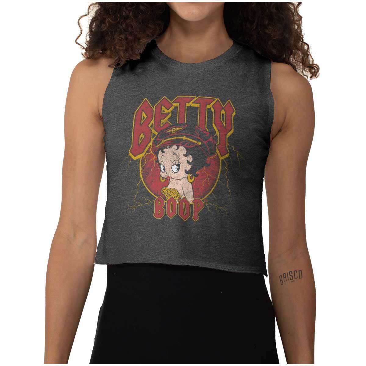 Débardeur Betty Boop Biker - Noir - Taille S - Unisexe Adulte - Style Vintage Cartoon