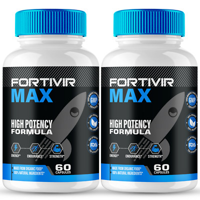 (2 Pack) Fortivir Max Men Capsules, FortivirMax Maximum Performance Male Pills