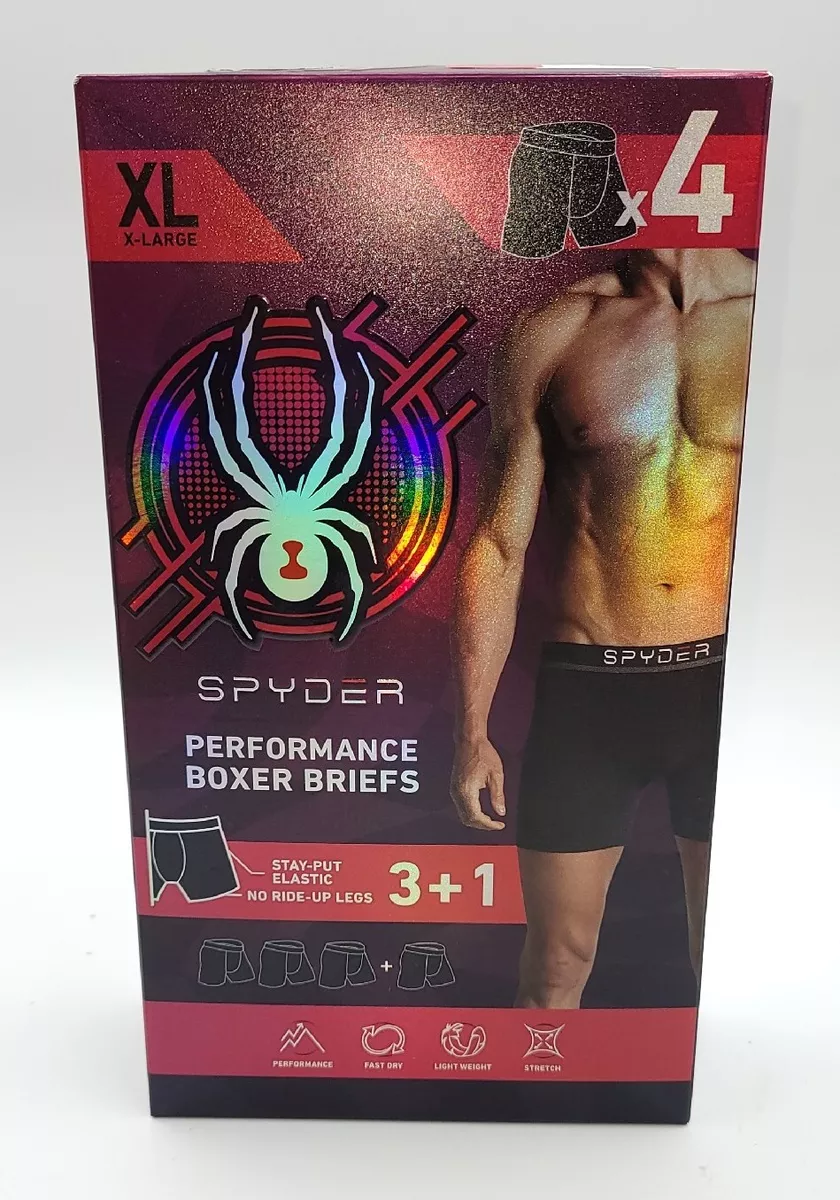 Spyder Performance Bonus Pack Mens Size XL 40 42 Boxer Briefs
