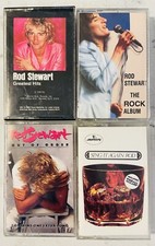 4 - Rod Stewart Cassette Tapes, ROCK ALBUM, GREAT HITS, SING IT AGAIN, OUT ORDER