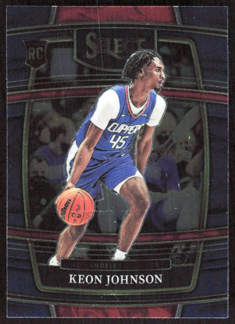 2021-22 4444A Panini Select Keon Johnson Rookie Los Angeles Clippers #40
