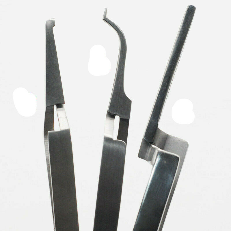 Dental Orthodontic Posterior Bracket Buccal Tube Bonding Tweezer Holder Placer La Paz County