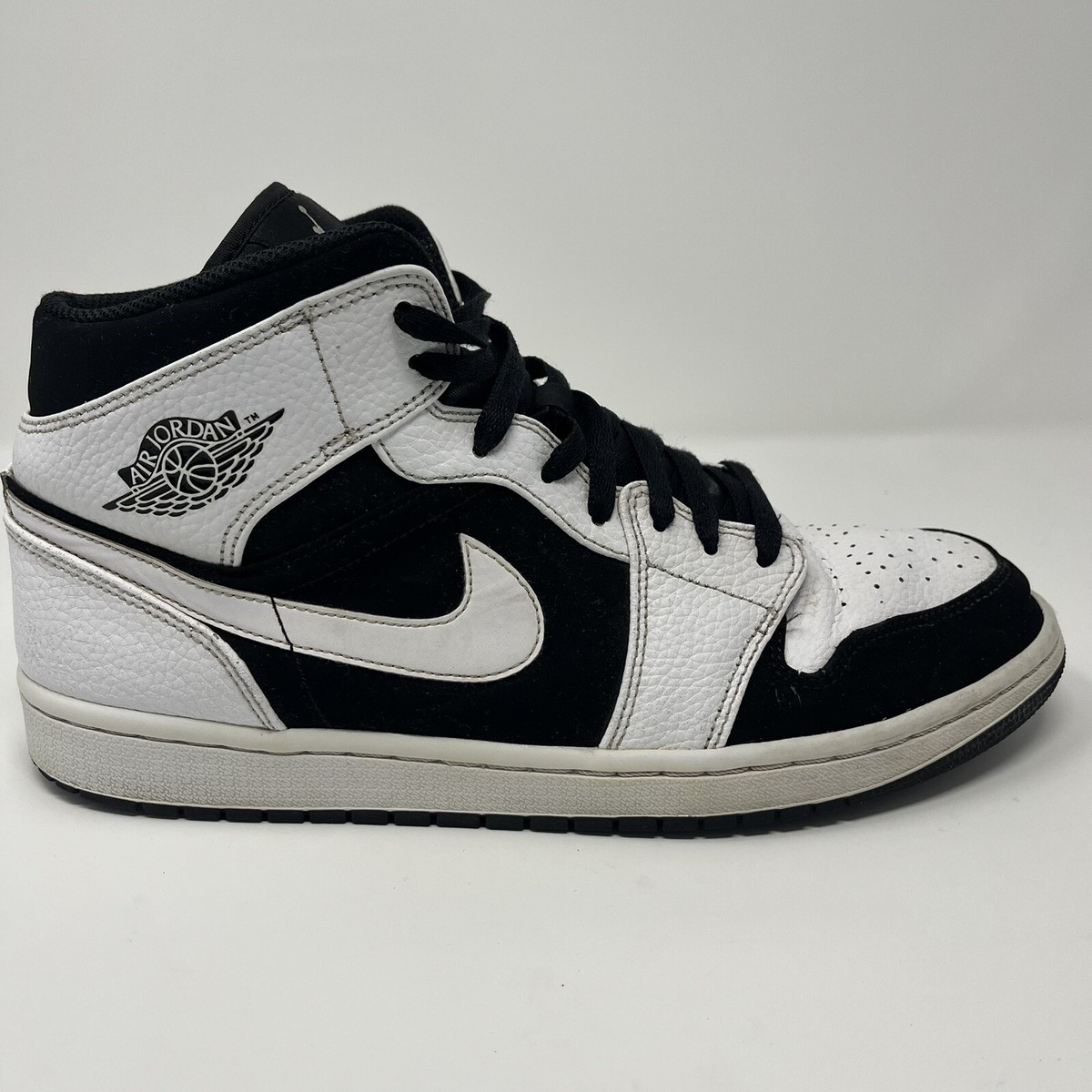 Size 11.5 - Jordan 1 Retro Mid Tuxedo 2018 White Black READ | eBay